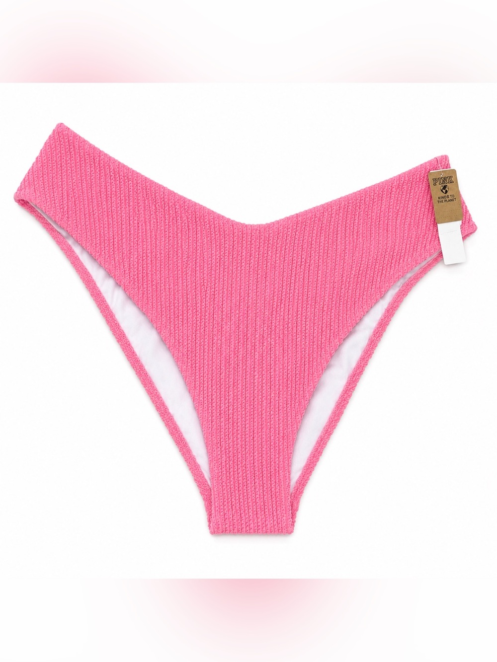 NWT Victoria’s Secret Pink Krinkle Brazilian Cut Bikini Bottom